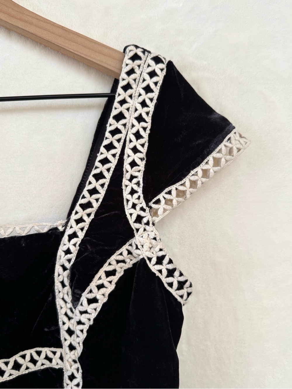 NWOT Free People Tyler Velvet Corset Top in Black - Picture 11 of 12
